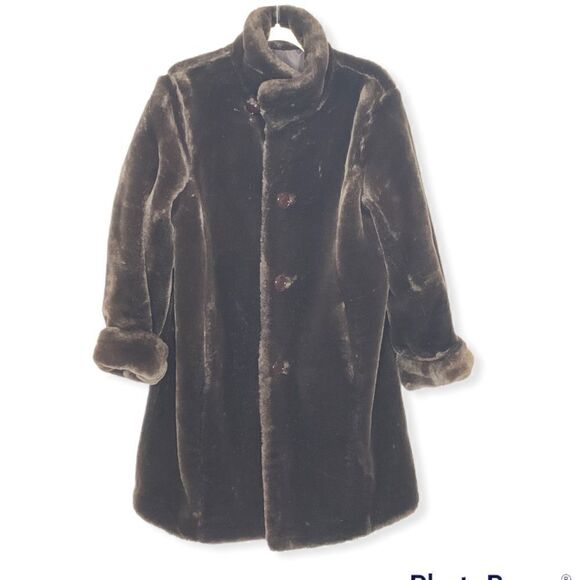 VINTAGE Reversible Faux Fur Jacket - Picture 4 of 11